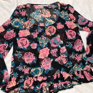 Cupid’s Diary ruffle flower top